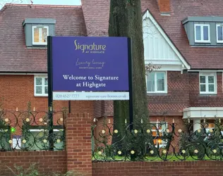 Signature at Highgate - outside view of care home